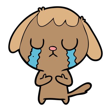 Çizgi film köpeğinin vektör çizimi