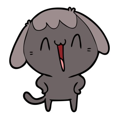 Çizgi film köpeğinin vektör çizimi