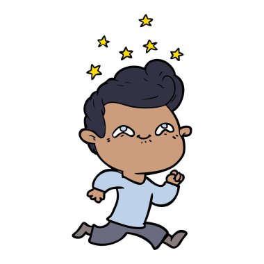 vektör çizim karikatür adam