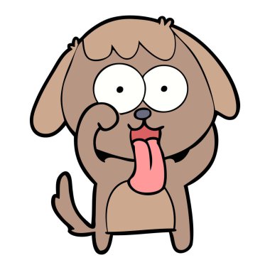 Çizgi film köpeğinin vektör çizimi