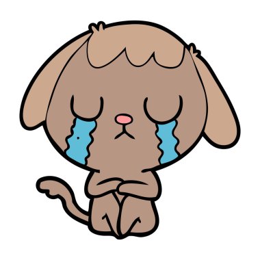 Çizgi film köpeğinin vektör çizimi