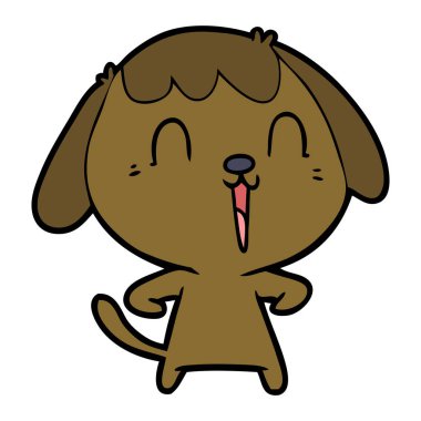 Çizgi film köpeğinin vektör çizimi