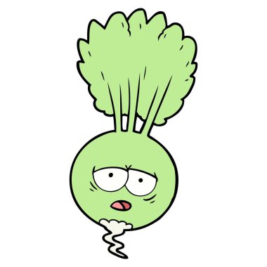 vektör çizim karikatür bitkisel