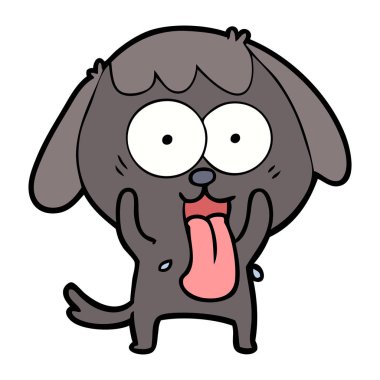 Çizgi film köpeğinin vektör çizimi