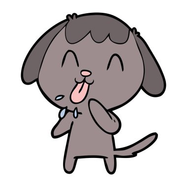 Çizgi film köpeğinin vektör çizimi