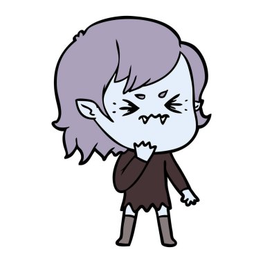 rahatsız çizgi film vampir kız