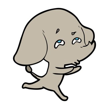 çizgi film fil hatırlamak vektör çizim