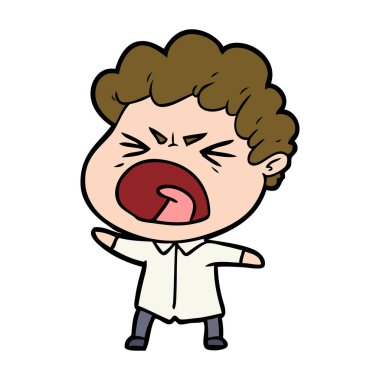 vektör çizim karikatür adam