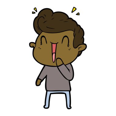 vektör çizim karikatür adam