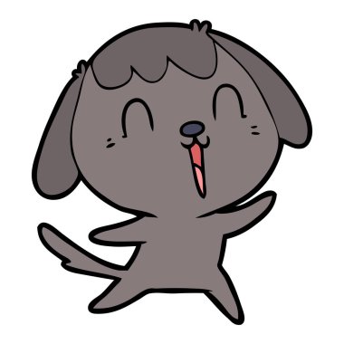 Çizgi film köpeğinin vektör çizimi