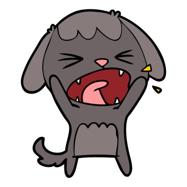 Çizgi film köpeğinin vektör çizimi