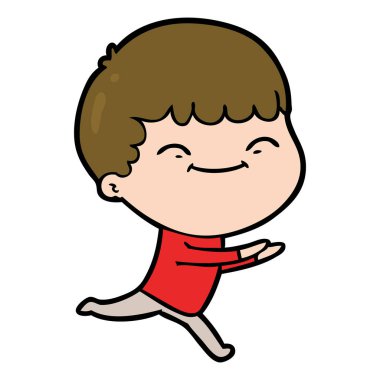 vektör çizim karikatür mutlu çocuk