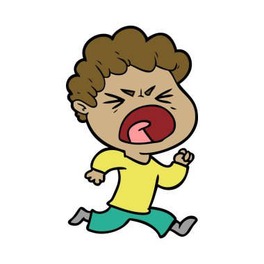 vektör çizim karikatür adam