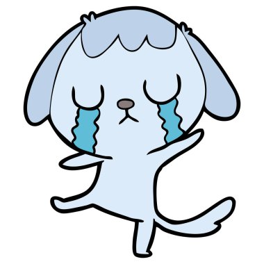 Çizgi film köpeğinin vektör çizimi