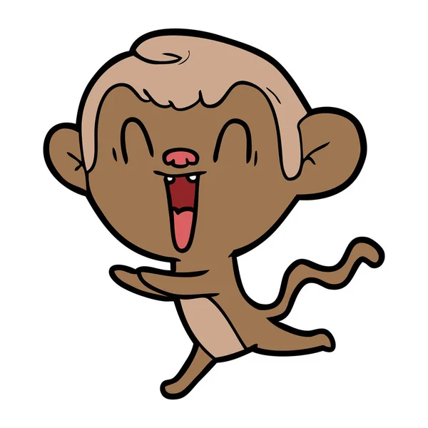 Ilustração Vetorial Desenho Animado Rindo Macaco imagem vetorial de  lineartestpilot© 182637136