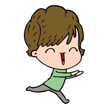  vektör çizim karikatür komik kadın