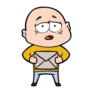 yorgun kel adam çizgi film