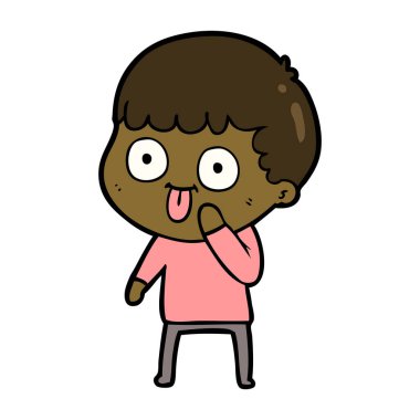  vektör çizim karikatür adam bakıyor