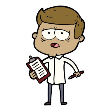 vektör çizim karikatür adam