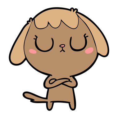 Çizgi film köpeğinin vektör çizimi