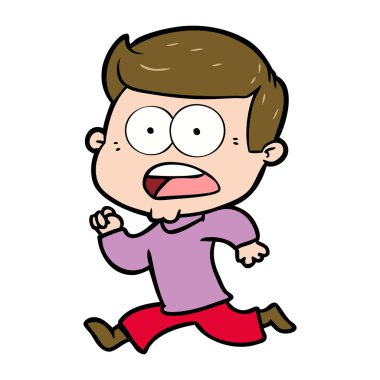 vektör çizim karikatür dostum şok