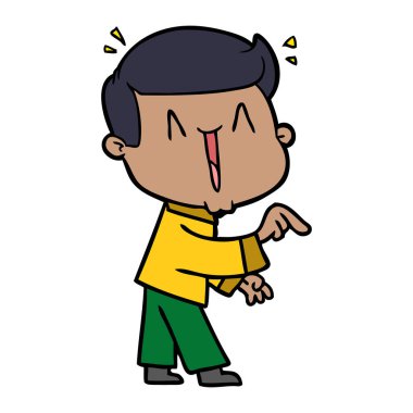 vektör çizim karikatür adam