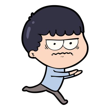 vektör çizim karikatür dostum rahatsız