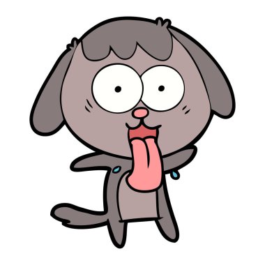 Çizgi film köpeğinin vektör çizimi