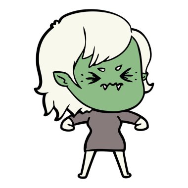 rahatsız çizgi film vampir kız