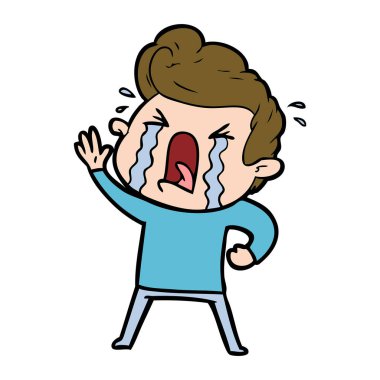 vektör çizim karikatür adam