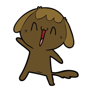 Çizgi film köpeğinin vektör çizimi