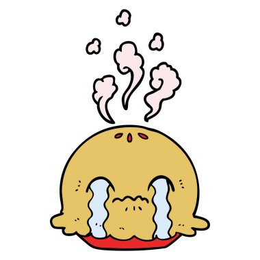 vektör çizim karikatür pasta