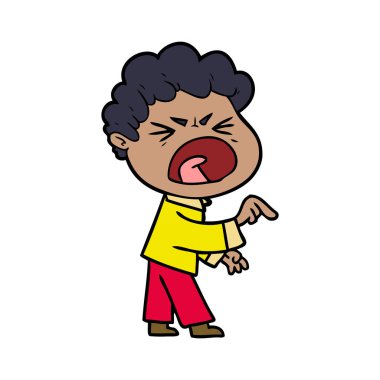 vektör çizim karikatür adam