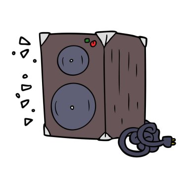 vektör çizim karikatür amplifikatör