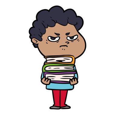 vektör çizim karikatür kızgın adam