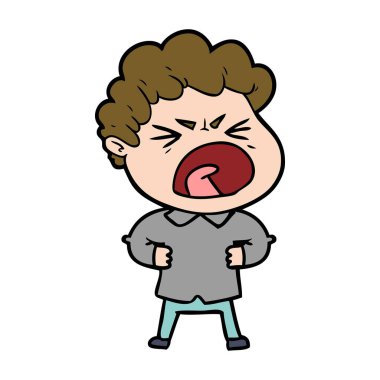 vektör çizim karikatür adam