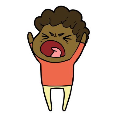 vektör çizim karikatür adam