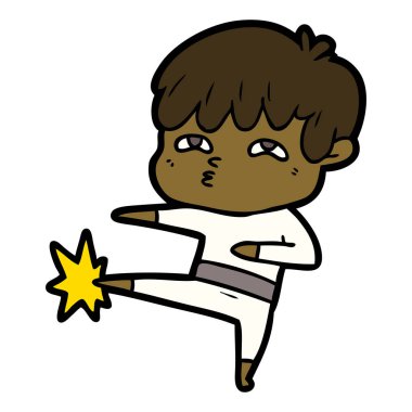 vektör çizim karikatür meraklı adam