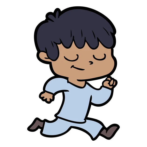 Vektorové Ilustrace Kreslené Happy Boy — Stockový vektor