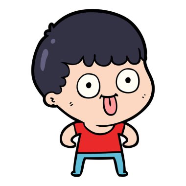  vektör çizim karikatür adam bakıyor