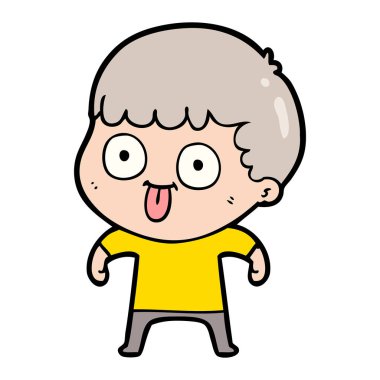  vektör çizim karikatür adam bakıyor