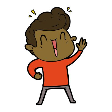 vektör çizim karikatür adam