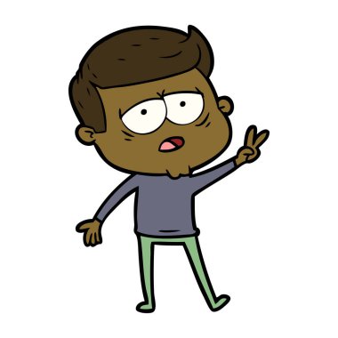 vektör çizim karikatür adam