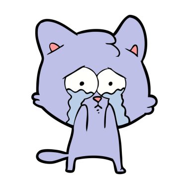 Çizgi film kedisinin vektör çizimi