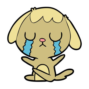 Çizgi film köpeğinin vektör çizimi