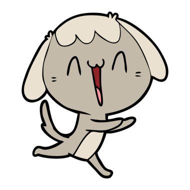 Çizgi film köpeğinin vektör çizimi