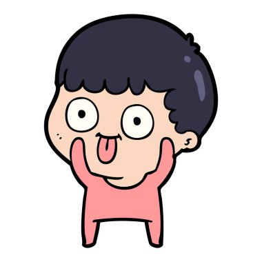  vektör çizim karikatür adam bakıyor