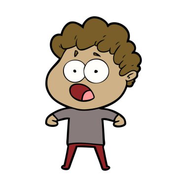 çizgi film adam sürpriz nefes nefese