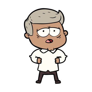 vektör çizim karikatür adam