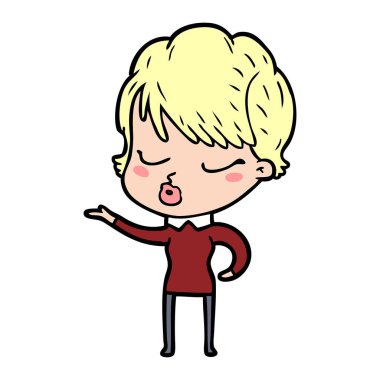 çizgi film gözleri kadınla kapat